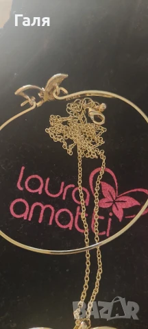 Комплект гривна и колие с пеперуда, снимка 2 - Колиета, медальони, синджири - 51428554