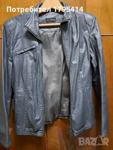 Дамско кожено яке, снимка 2 - Якета - 47838373