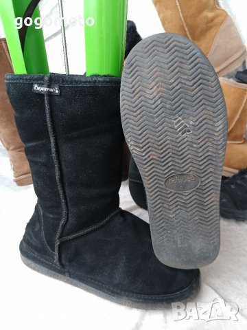 UGG® аналог,BEARPAW® original USA boots,38 - 39 Непромокаеми,100% велурени ботуши, UGG® аналог+ВЪЛНА, снимка 4 - Дамски ботуши - 39304407