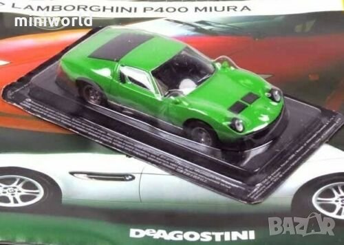 LAMBORGHINI P400 Miura 1968 - мащаб 1:43 на DeAgostini моделът е нов в блистер, снимка 3 - Колекции - 31145563
