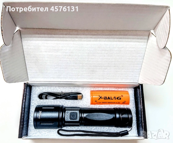 мощен джобен фенер, снимка 4 - Къмпинг осветление - 51498016