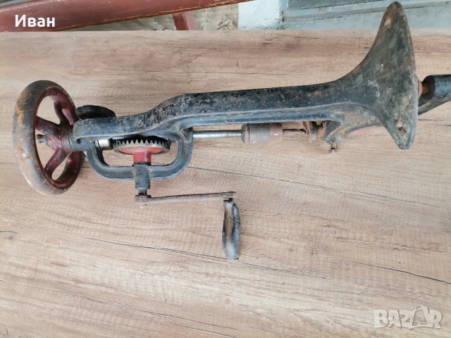 Стара ръчна бормашина HERMRS, снимка 10 - Стругове - 40301620