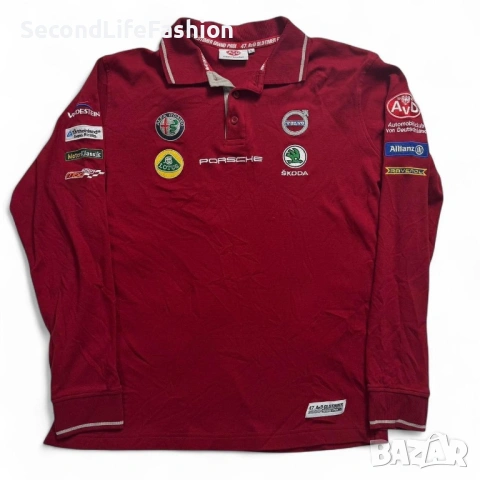 47 AVD Oldtimer Grand Prix Nurburgring 2019 Поло тениска с дълъг ръкав, червена, размер L Motorsport
