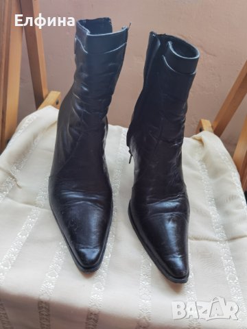 Дамски елегантни обувки на висок ток от естествена кожа 36 номер, снимка 6 - Дамски боти - 37894866