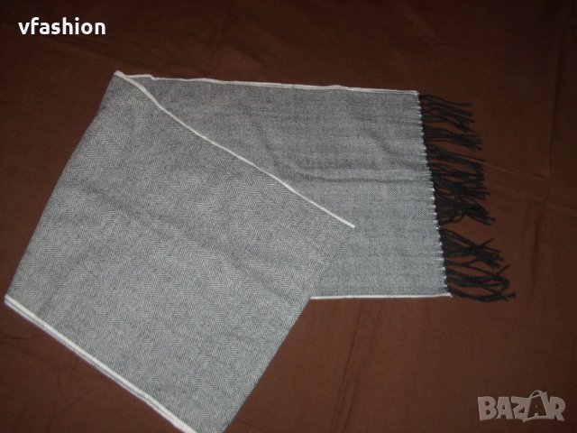 Шал в десен "Рибена кост", снимка 4 - Шалове - 35149739