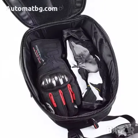 Мото раница Automat, Водоустойчива, 35x25x23см, Черен, снимка 5 - Аксесоари и консумативи - 49345909