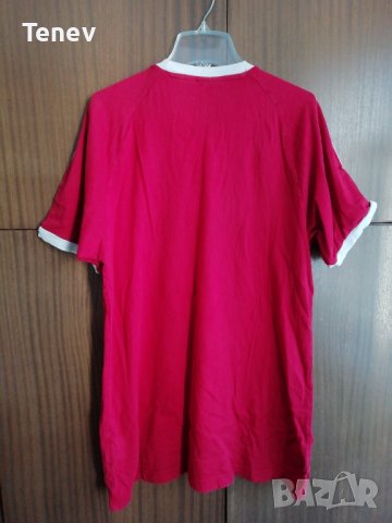 Adidas Originals 3 Stripe California Red оригинална тениска размер М, снимка 2 - Тениски - 38345192