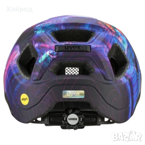 НОВА Велосипедна каска uvex React Jr. MIPS – Galaxy Altimeter Matt 52-56cm, снимка 3 - Велосипеди - 56185172