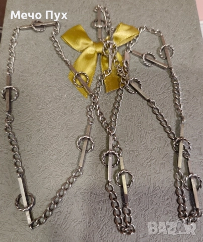 Сребърен синджир (342), снимка 2 - Колиета, медальони, синджири - 51459437