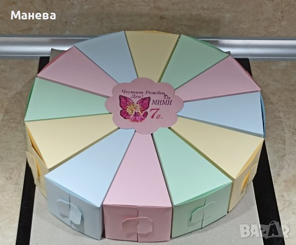 Парче за хартиена торта , снимка 5 - Декорация за дома - 42767529