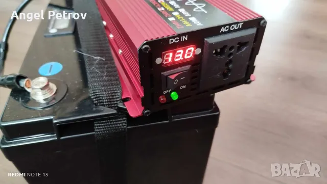 Инвертор 12v чиста(пълна) синусоида + lifepo4батерия 150 ah + зарядно, снимка 2 - Друга електроника - 49541906