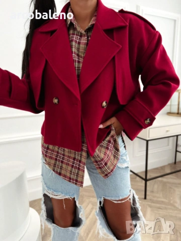 Дамско елегантно преходно яке, 9цвята , снимка 4 - Якета - 53121877