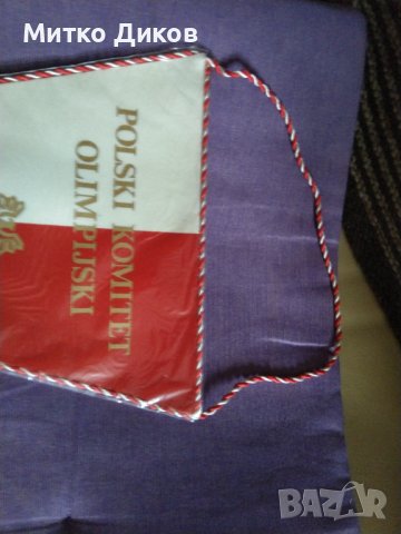 Флагчета на Полша Олимпийски комитет -Олимпиада 1980, снимка 2 - Други спортове - 38774479