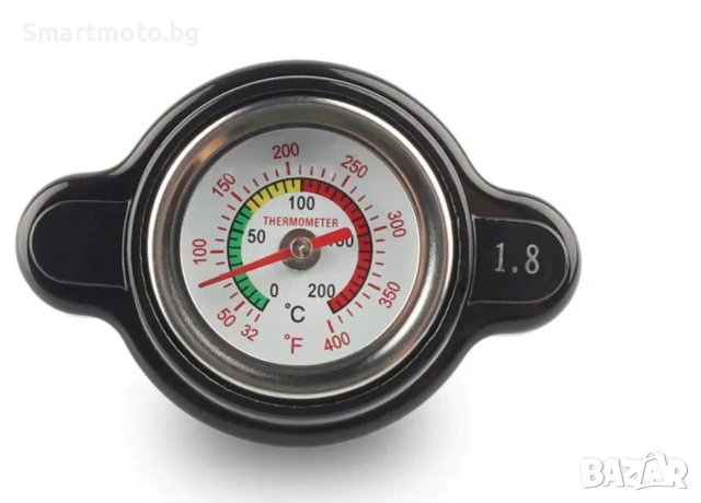 Капачка за радиатора за високо налягане с термометър 1.8 бара, снимка 1