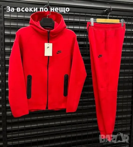 Nike Мъжки Червен Спортен Комплект🔝Мъжки Спортен Екип В Червен Цвят Найк, снимка 1