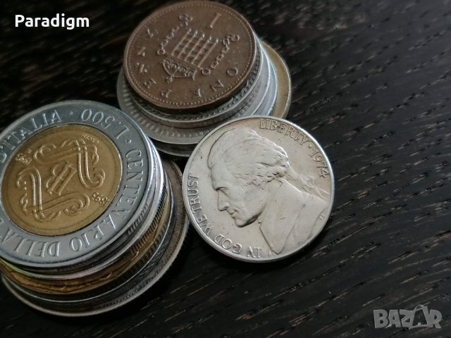 Монета - САЩ - 5 цента | 1974г., снимка 2 - Нумизматика и бонистика - 34331944