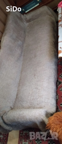Голям диван канапе 190см+подарък бежов китеник с малък косъм, снимка 13 - Дивани и мека мебел - 11322825