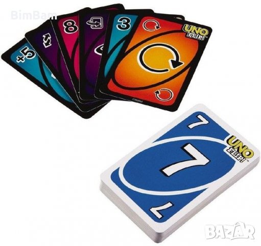 Карти за игра UNO FLIP на български език, снимка 2 - Образователни игри - 40087700