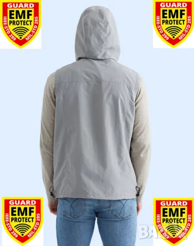 Екраниран Суичър с Метални Нишки RF EMF EMR GPS Wi-Fi BT5 5G Вълнова Електромагнитна Защита ЕМП EMP , снимка 7 - Суичъри - 35085213