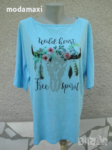 3XL Нова  синя блуза Misslook , снимка 1