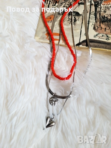 Дамско трислойно колие , снимка 7 - Колиета, медальони, синджири - 52472012