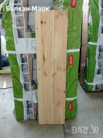 Дървен плот Бор (Kiefer) – 1200x300x18 мм с дефект , снимка 2 - Други - 53922979