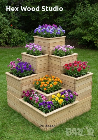 Каскадна кашпа „Flower Pyramid“