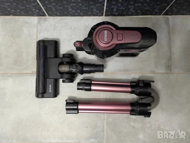 ПРОМО!! Вертикална безжична прахосмукачка Muhler без торба, снимка 2 - Прахосмукачки - 51413696