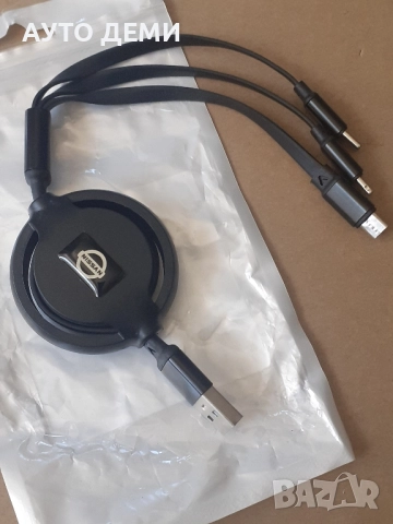 Качествен 3 в 1 кабел за зареждане на мобилни устройства Смартфон Телефон , снимка 12 - USB кабели - 52132530