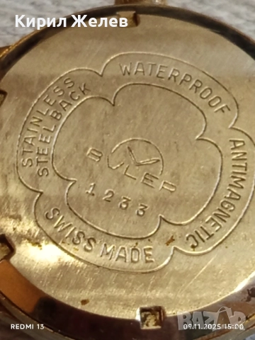 Стар механичен часовник мъжки BVLER ANTI-MAGNETIC SWISS MADE работи 51459, снимка 9 - Антикварни и старинни предмети - 52351368