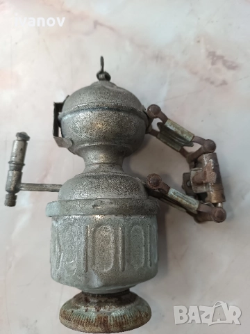 Миньорска лампа- карабитена, снимка 6 - Антикварни и старинни предмети - 51944615