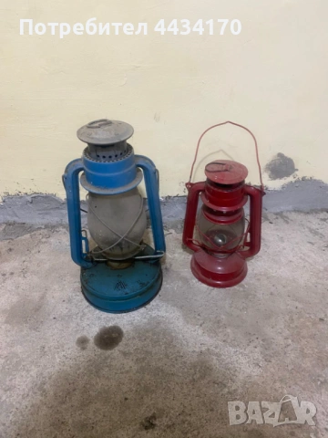 Спешно! 2 броя автентични стари газени лампи – Ретро декорация