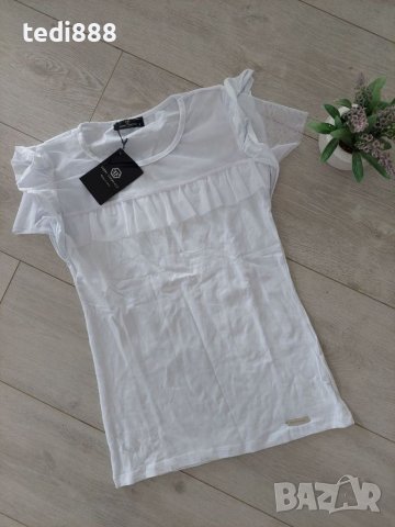 Нова бяла блузка, снимка 1 - Тениски - 40336350