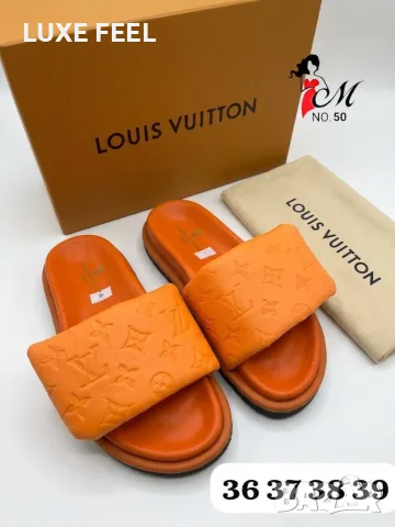 Louis Vuitton ⚜️ Gucci ⚜️Дамски Чехли , снимка 3 - Чехли - 55709814