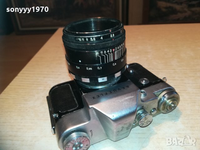 revueflex made in ussr-антик ретро фото 1203211744, снимка 5 - Фотоапарати - 32137014