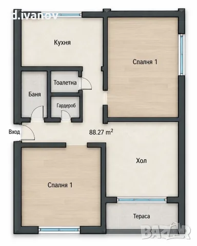 Тристаен Апартамент – гр. Тервел