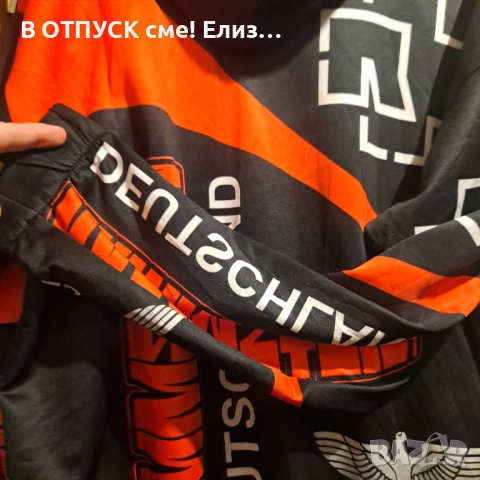 Унисекс Суичер с качулка Rammstein тотал принт, снимка 4 - Суичъри - 51817987