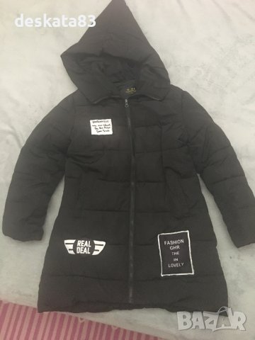 Черно детско яке, снимка 1 - Детски якета и елеци - 42256420