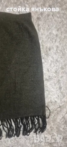 Продавам масленозелена пола с ресни, снимка 2 - Поли - 47730971