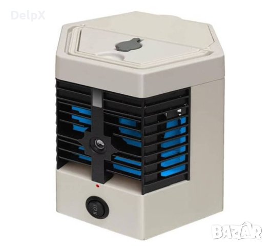 Настолен климатик 3в1, вентилатор, охлаждане с вода, лед, регулируем, USB