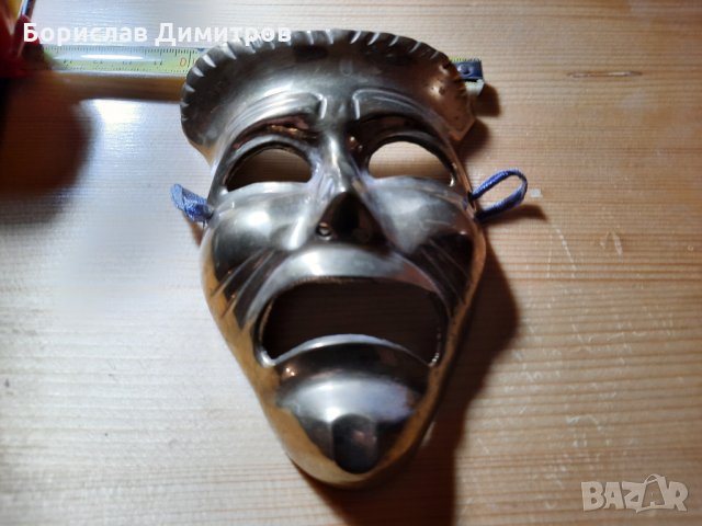 Продавам бронзова маска, снимка 3 - Декорация за дома - 30489776
