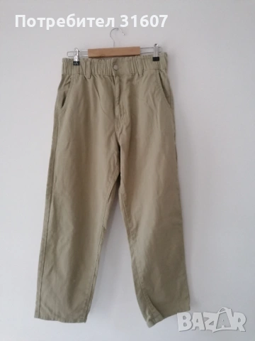 Удобен панталон, модел BAGGY, цвят мента