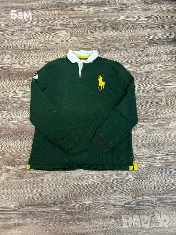 Оригинална мъжка блуза с яка Polo Ralph Lauren размер Л, снимка 3 - Блузи - 52565528