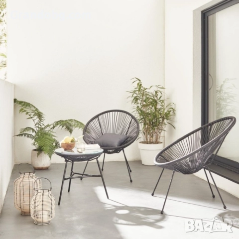 Градински Комплект „Савана“ – 2 Кресла и Маса, снимка 2 - Дивани и мека мебел - 52107850