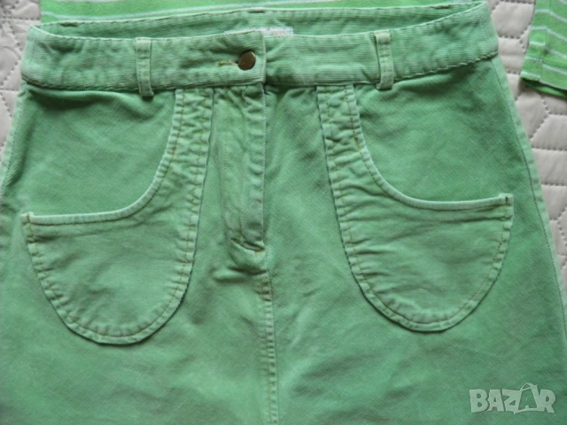 Дамски сет в цвят резида пола и блуза, снимка 3 - Поли - 54332846