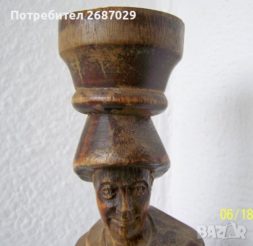  пластика дърво дърворезба фигура рибар, жена, вол, животно, снимка 7 - Статуетки - 38260065