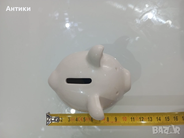 Стара порцеланова касичка прасенце, снимка 2 - Декорация за дома - 52661408
