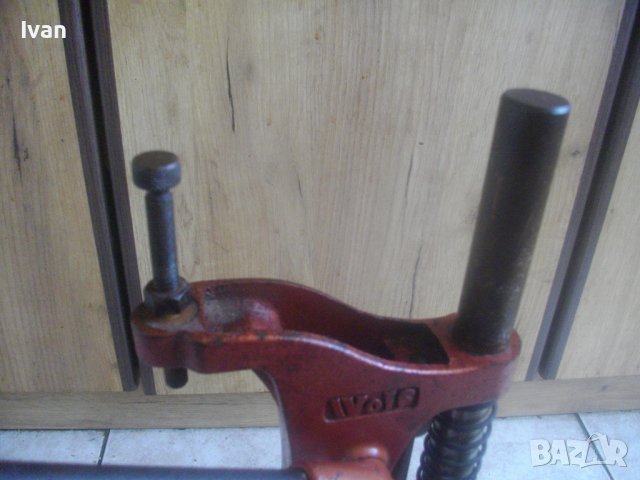 10кг-Ход 80мм-52см-Голяма Масивна Стойка За Бормашина-Професионална-Немска-Лят Чугун-WOLF ES09, снимка 5 - Бормашини - 37572089