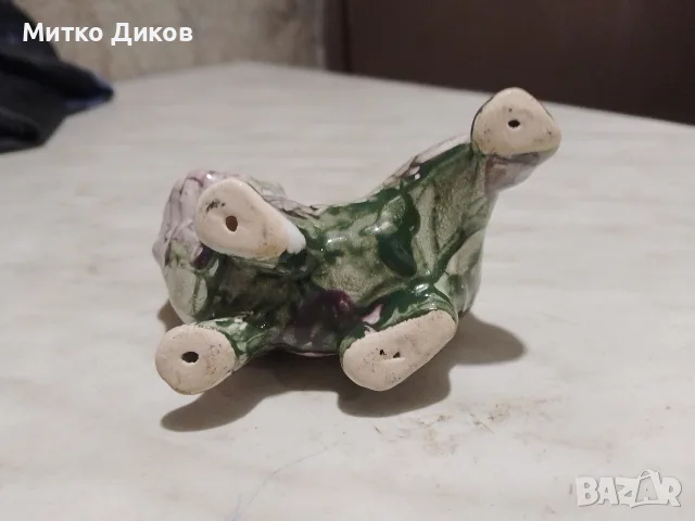 Коте бежово касичка ново порцелан 17х12х11см и зелено порцелан 85х45х60 мм, снимка 10 - Декорация за дома - 50169618