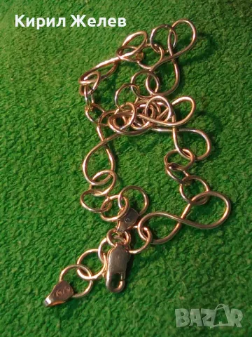 ШАРМАНТНА АЖУРНА СРЕБЪРНА ГРИВНА СРЕБРО 925 РЪЧНА БИЖУТЕРСКА ВИНТИДЖ АРТ ИЗРАБОТКА 46807, снимка 12 - Гривни - 46427570